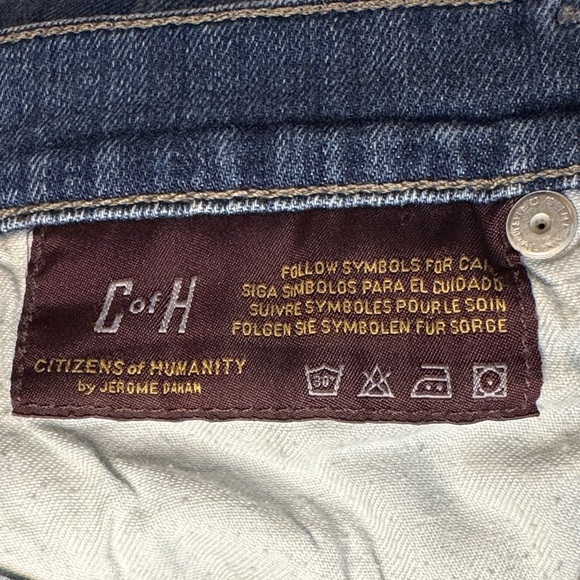 Citizens of Humanity Thompson Med Rise Cropped Skinny Denim Preloved Designer - Picture 10 of 13